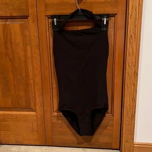 Black halter dance leotard (adult)
